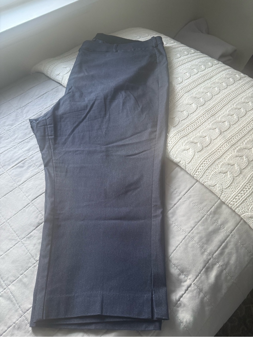Lane Bryant Slim Capris - Navy - Super Stretchy - 26